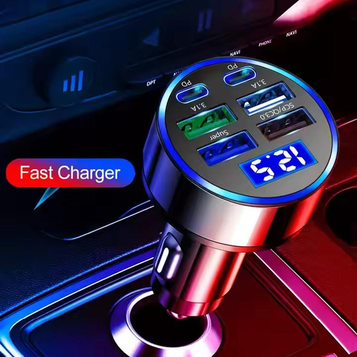 PREFFERS Fast Charging Car Charger Adapter